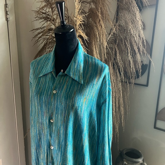 Silversilk Turquoise Upscale Menswear - Picture 1 of 13
